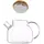 Teapot Ardesto Gemini 600ml, borosilicate glass, bamboo, transparent, 2 image