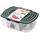 Set of food storage containers ARDESTO Fresh 0.25/0.5/0.75/1.2l, plastic, rectangular, green