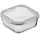 Container Ardesto Food storage container Gemini 0.31l, borosilicate glass, plastic, square, transparent