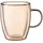 Ardesto Doublewall mug set with handles Golden Moon, 270ml, 2pcs, borosilicate glass, golden