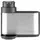 Soap dispenser Ardesto Detergent organizer Minimalism, 8x12.7x16cm, plastic, stainless steel, grey, 3 image
