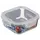 Container Ardesto Food storage container Gemini 1.23l, borosilicate glass, plastic, square, transparent, 4 image