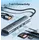 Docking Station Vention TPSHB 7-in-1 USB-C 4K/60Hz Docking Station 5Gbps 100W PD 0.15m Gray Aluminum, 3 image