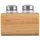 Samari and Sapilpili ARDESTO Salt and pepper set Midori, 3 pcs, 80ml, 13.5x11x11cm, bamboo, stainless steel, glass, plastic, 2 image