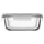 Ardesto Food storage container Gemini 0.5l, borosilicate glass, plastic, square, transparent, 3 image