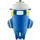 Ardesto Bottle Plane 550ml, plastic, dark blue, 2 image