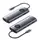 Docking Station Vention TQWHB 4K/60Hz 10-in-1 USB-C MST Docking Station 100W PD 0.15m Gray Aluminum