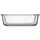 Container Ardesto Food storage container Gemini 0.38l, borosilicate glass, plastic, rectangular, transparent, 3 image