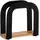 Ardesto Midori Napkin holder 12х4.5х12cm, metal, bamboo, black