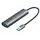 USB Hub Vention TGXHB 5-in-1 USB 3.0 Hub 0.15m Gray Aluminum