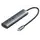 Docking Station Vention TGNHB 6-in-1 USB-C 4K/60Hz Docking Station 5Gbps 100W PD 0.15m Gray Aluminum