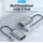 Docking Station Vention TGSHB 6-in-1 USB-C 4K/30Hz Docking Station 5Gbps 0.15m Gray Aluminum, 2 image