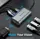 Docking Station Vention TGSHB 6-in-1 USB-C 4K/30Hz Docking Station 5Gbps 0.15m Gray Aluminum, 4 image