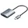 Adapter Vention CLOHB 2-in-1 SD 4.0 Card Reader (SD+TF) USB-C 3.0 0.15m Gray Aluminum
