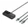 USB Hub Vention CHWBF 5-in-1 USB 3.0 Hub with Individual Power Switches 1m Black