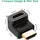 Corner HDMI adapter UGREEN HD112 (20110), HDMI 4K Adapter Male to Female Up-angled, Black, 3 image