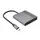 Adapter Gembird A-CM-HDMIFDPF-01 4K/60Hz USB-C to HDMI+DP Adapter, 2 image