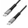 Logilink CU0443 4K/60Hz USB 3.2 Type-C 20Gbps 240W LED Cable Black 1.5m, 2 image