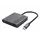Adapter Gembird A-CM-HDMIFDPF-01 4K/60Hz USB-C to HDMI+DP Adapter