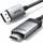 ვიდეო კაბელი UGREEN DP119 (15774), 4K, DisplayPort to HDMI, 2m, Grey/Black