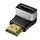 Adapter Logilink AH0005A HDMI adapter A/M to A/F 90° angled 8K/60Hz Black/Grey