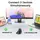Mouse UGREEN MU008 (25444), Wireless, Bluetooth, USB, Mouse, Black, 5 image