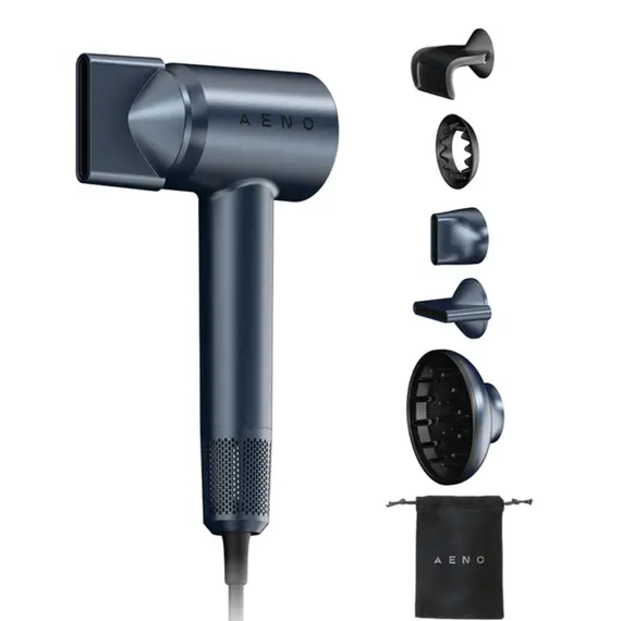 თმის საშრობი Aeno High Speed Hair Dryer, 220V-240V~50-60Hz, 1500W, Ionizer, LCD, 6+circulation mode, 110000RPM, less than 75dB