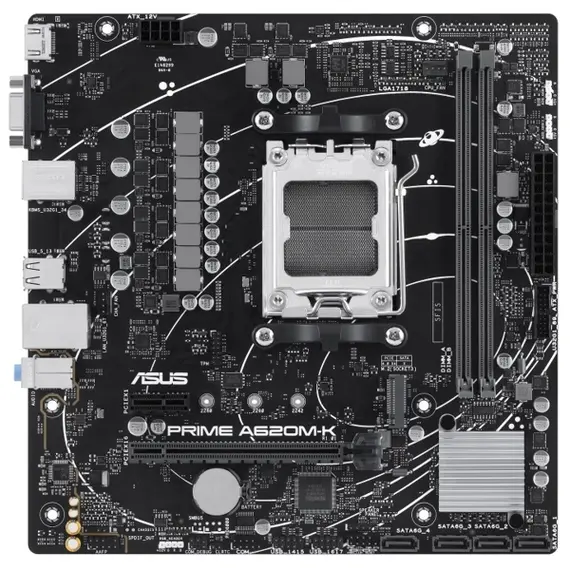 დედა დაფა ASUS Motherboard PRIME A620M-K sAM5 A620 2xDDR5 HDMI D-Sub mATX