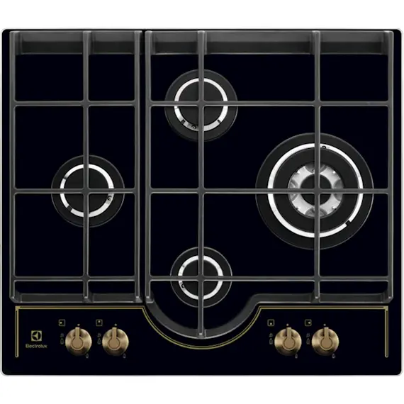 ჩასაშენებელი ქურის ზედაპირი Electrolux GPE363RBK, Built-in, Black