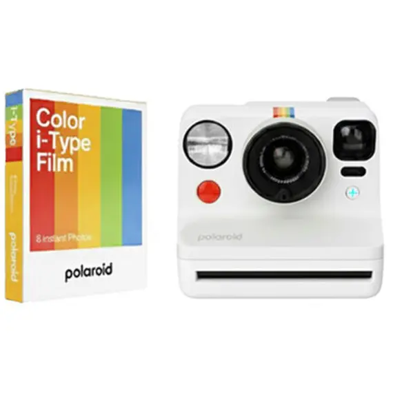 ფირის ფოტოაპარატი Polaroid Now+ Generation 3 Bundle Color Film White (8 Photos)