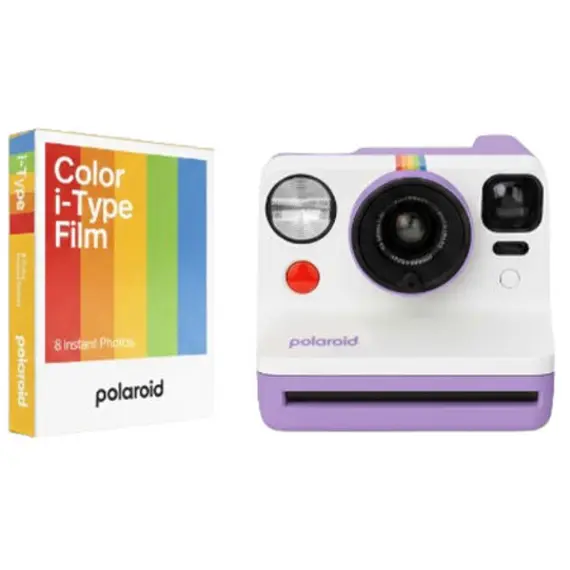 ფირის ფოტოაპარატი Polaroid Now Generation 3 Bundle Color Film Purple (8 Photos)
