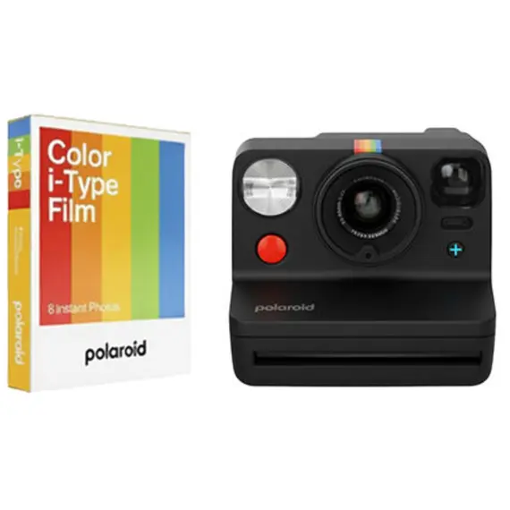 ფირის ფოტოაპარატი Polaroid Now+ Generation 3 Bundle Color Film Black (8 Photos)