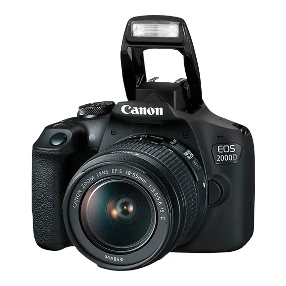 ფოტოაპარატი Canon EOS 2000D EF-S 18-55 IS II KIT Black