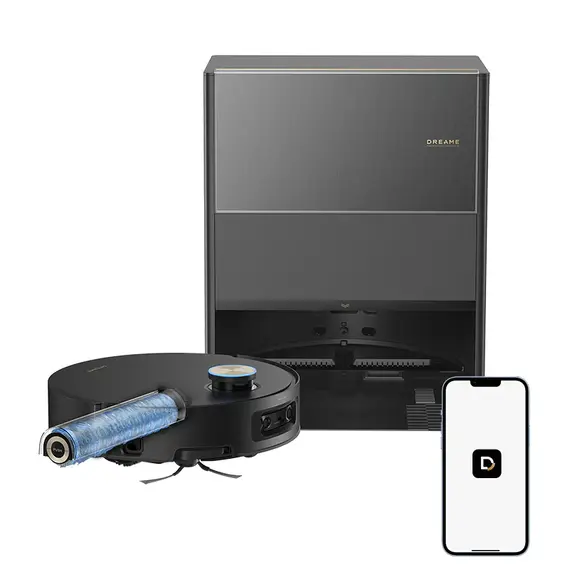 რობოტი მტვერსასრუტი Robot vacuum cleaner Dreame Robot Vacuum Aqua 10 Ultra Roller Complete Black (RLH71DE-1)