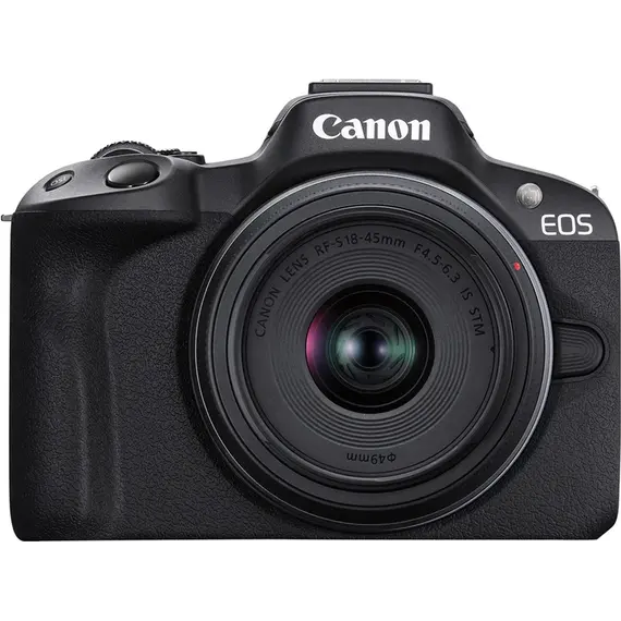 ციფრული ფოტოაპარატი Canon EOS R50 Mirrorless Camera with 18-45mm Lens (Black)
