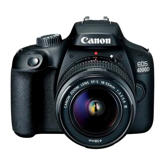 ფოტოაპარატი EOS 4000D 18-55 DC  KIT+ Lens EF-S 18-55   , 18MP APS-C CMOS sensor , 2,7″ LCD screen , 1080P Full-HD EOS Movie