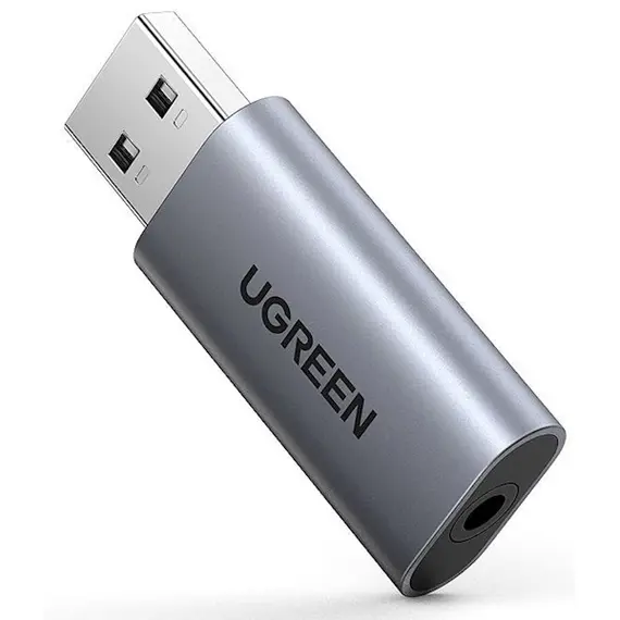 USB ხმის ბარათი UGREEN USB 2.0 to 3.5mm Audio Adapter (CM383) 80864