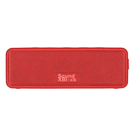 პორტატული დინამიკი 2E SOUNDXBLOCK TWS MP3 WIRELESS WATERPROOF Red 2E-BSSXBWRD