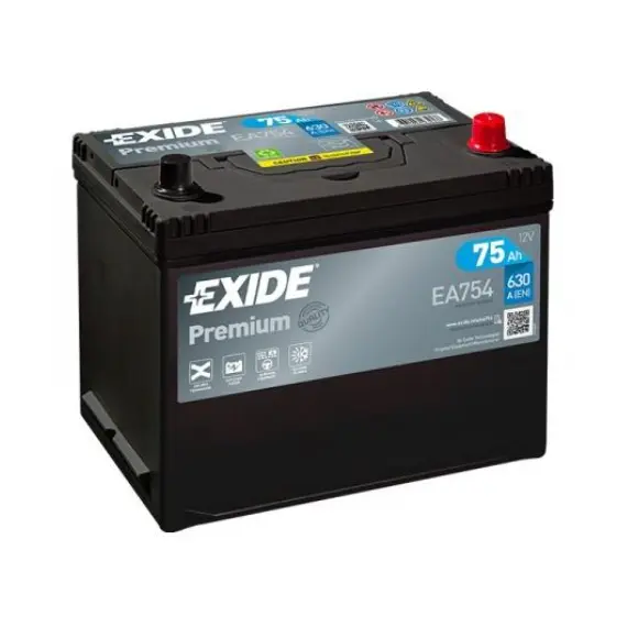 აკუმულატორი Exide PR EA754 75 ა*ს JIS R+