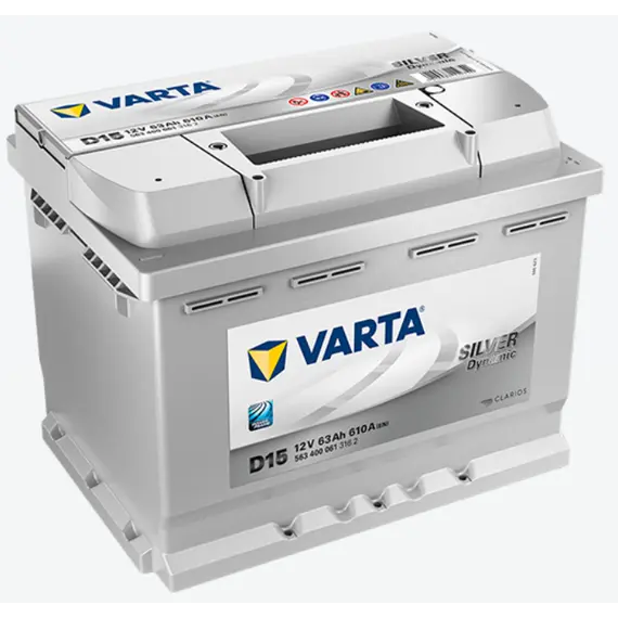 აკუმულატორი VARTA SIL D15 63 ა*ს R+