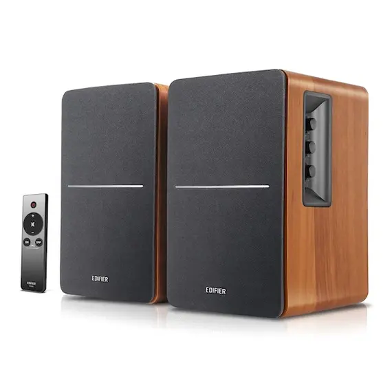 სტუდიური მონიტორი Edifier R1280Ts Active 2.0 Bookshelf Speaker Set, 42W RMS, Brown