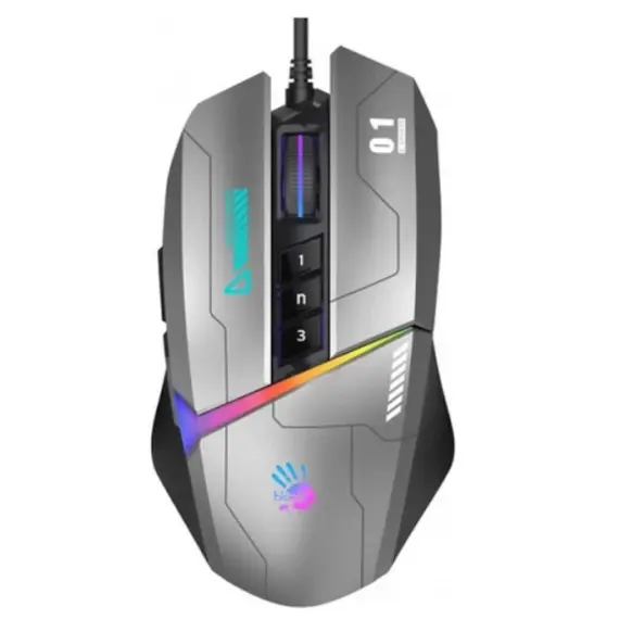 მაუსი A4tech Bloody W60 Max RGB Gaming Mouse Gun Grey
