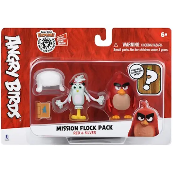 სათამაშო ნაკრები Jazwares ANB - Mission Flock (Red and Silver)