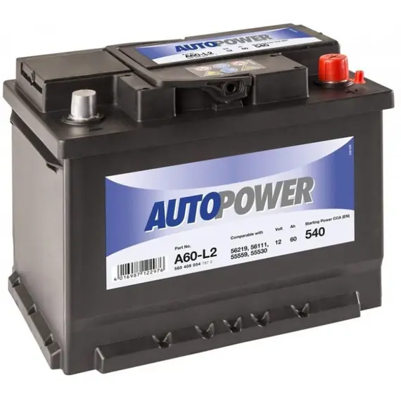 აკუმულატორი AUTOPOWER A60L2H5R 60 ა*ს R+
