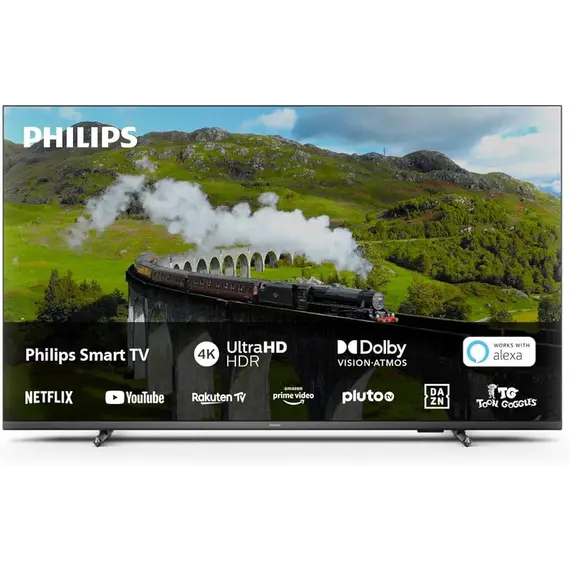 ტელევიზორი Philips 50PUS7608/12, 50", 4K UHD, Smart TV, Android TV, USB, HDMI, LAN, WIFI, Grey