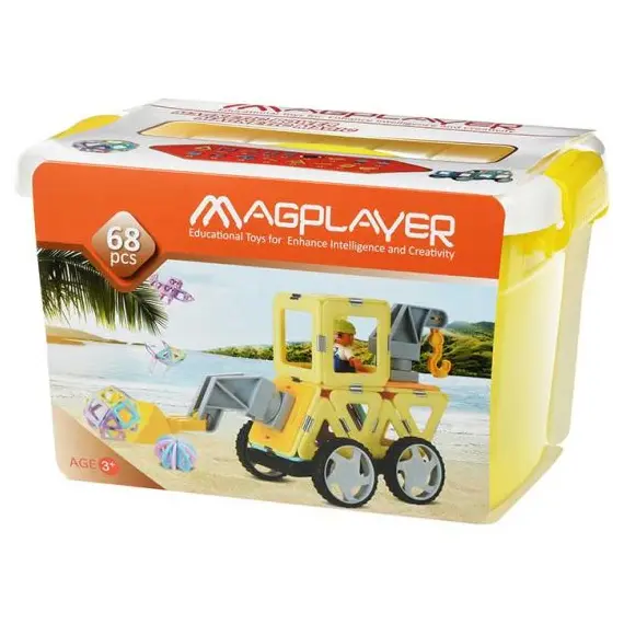 კონსტრუქტორი Magplayer Designer magnetic box set 68 e. MPT2-68