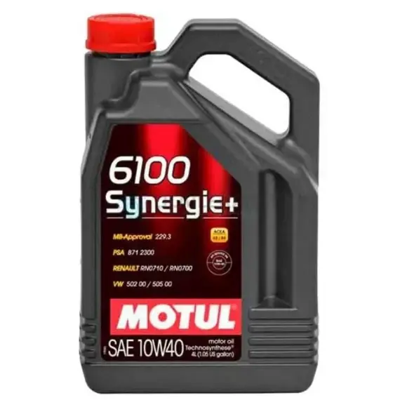 ზეთი MOTUL 6100 SYNERGIE+ 10W40 4L