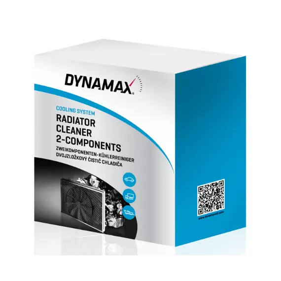 საწმენდი სითხე DYNAMAX RADIATOR CLEAN. 2-COMP. 2X150 ML