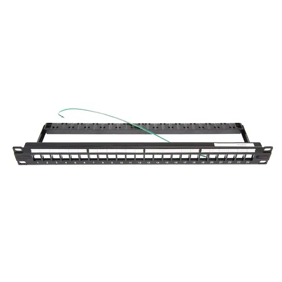 პატჩ პანელი Patch panel AMP open 24xRJ45 UTP/STP SL&TWIST plastic cable holder