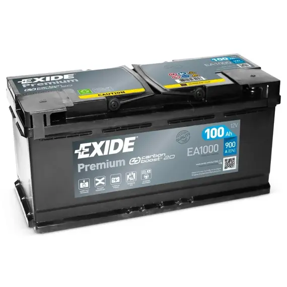 აკუმულატორი Exide PR EA1000 100 ა*ს R+